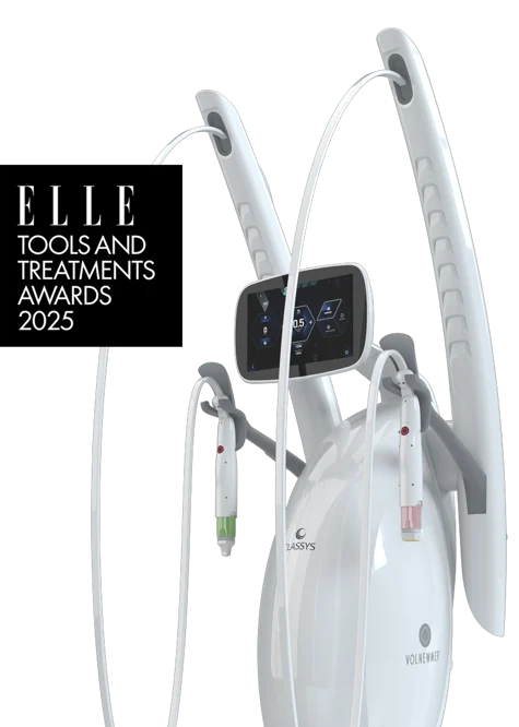 EVERESSE Skin Tightening device with the ELLE Tools and Treatments Awards 2025 badge, supplied by Enforma